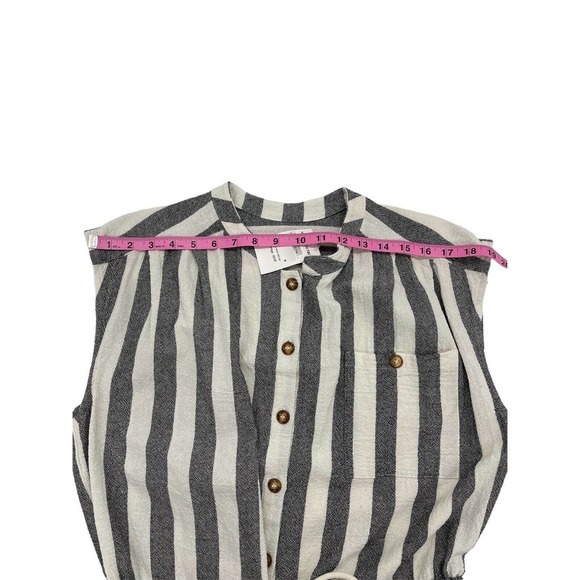 NSF In Black Stripe Romper Size Medium - Picture 11 of 12